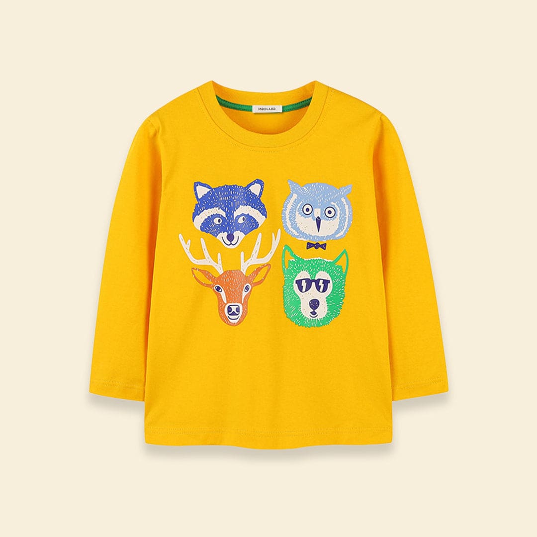 Boys Animal Print Tshirt Tshirts   