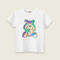 Boys Printed Short Sleeves Casual T-shirt Tshirts White 1-2 Y 