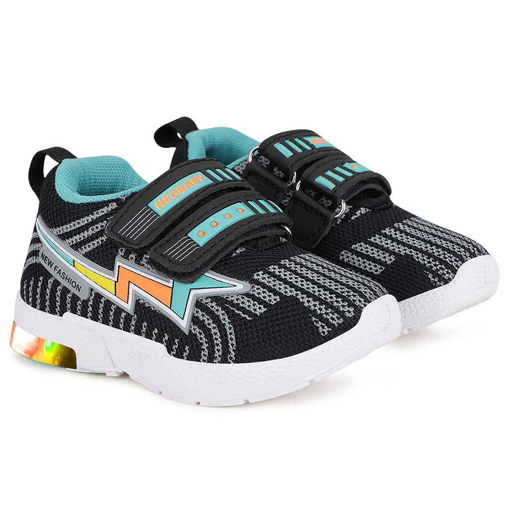 Unisex Casual Led Light Printed Shoes Casual Shoes Turquoise 9-12 M 