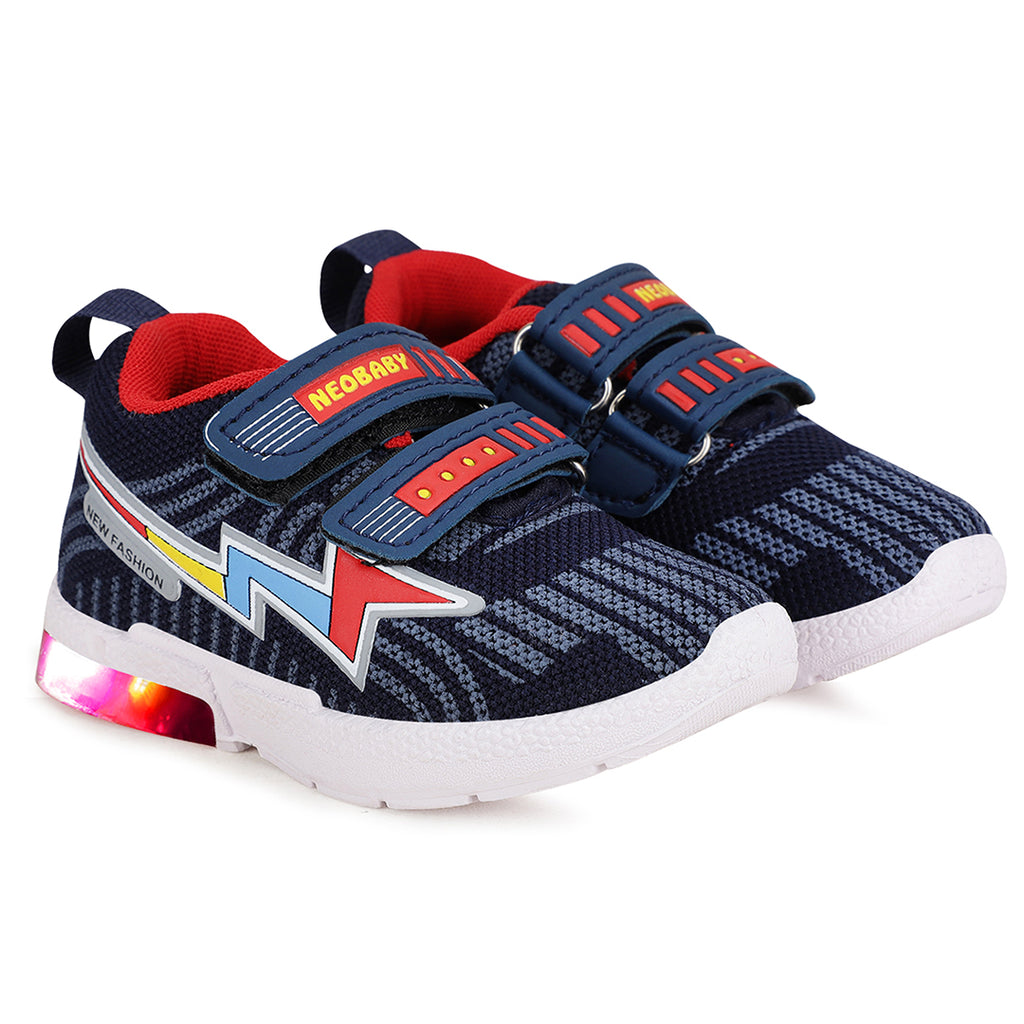 Unisex Casual Led Light Printed Shoes Casual Shoes Red 9-12 M 