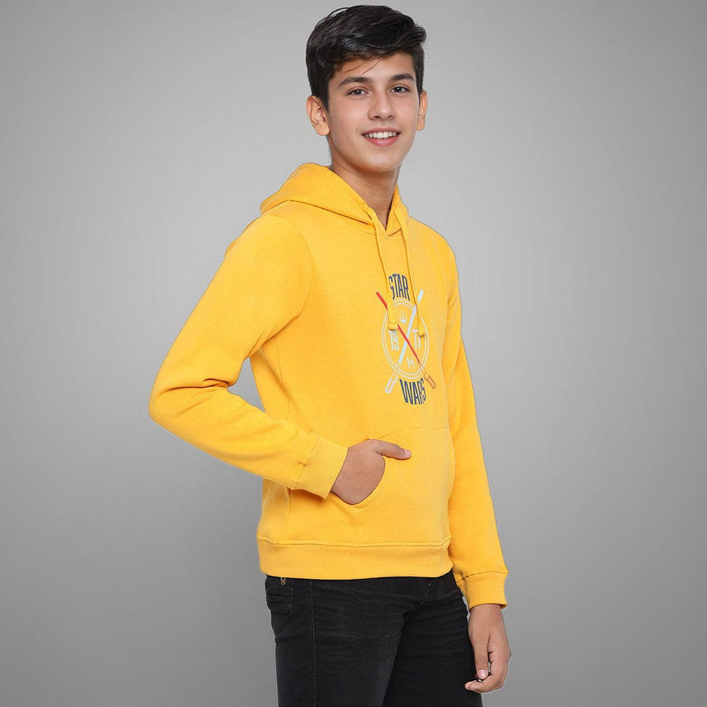 Boys Printed Full Sleeves Hooded Sweatshirt Sweatshirts & Hoodies   