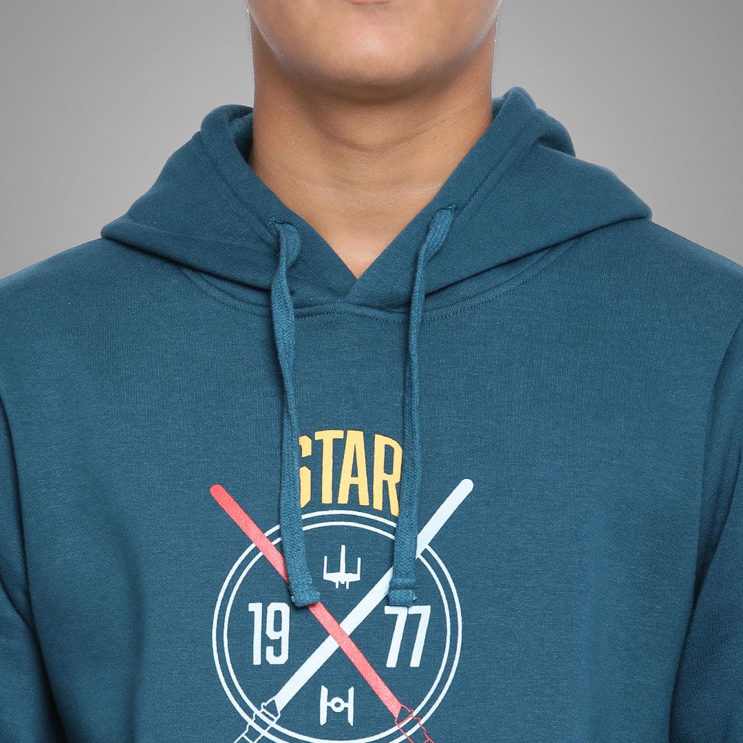 Boys Printed Full Sleeves Hooded Sweatshirt Sweatshirts & Hoodies   