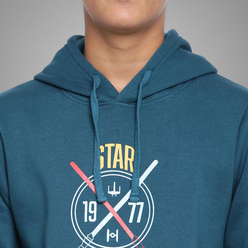Boys Printed Full Sleeves Hooded Sweatshirt Sweatshirts & Hoodies   