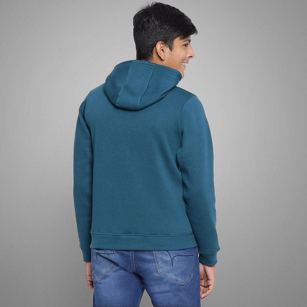 Boys Printed Full Sleeves Hooded Sweatshirt Sweatshirts & Hoodies   