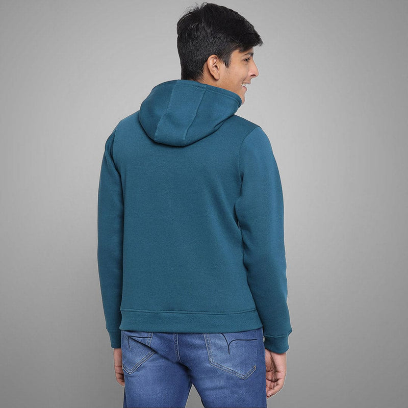 Boys Printed Full Sleeves Hooded Sweatshirt Sweatshirts & Hoodies   
