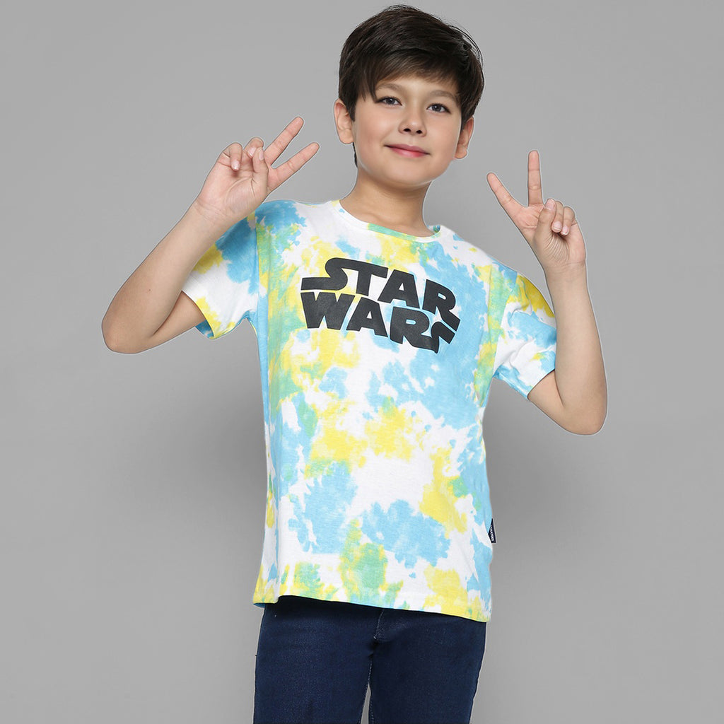 Boys Tie & Dye Printed T-shirt Tshirts Multicolor 3-4 Y 