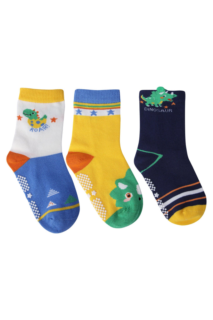 Boys Kids Cotton Multipacks Socks Set - Pack of 3
