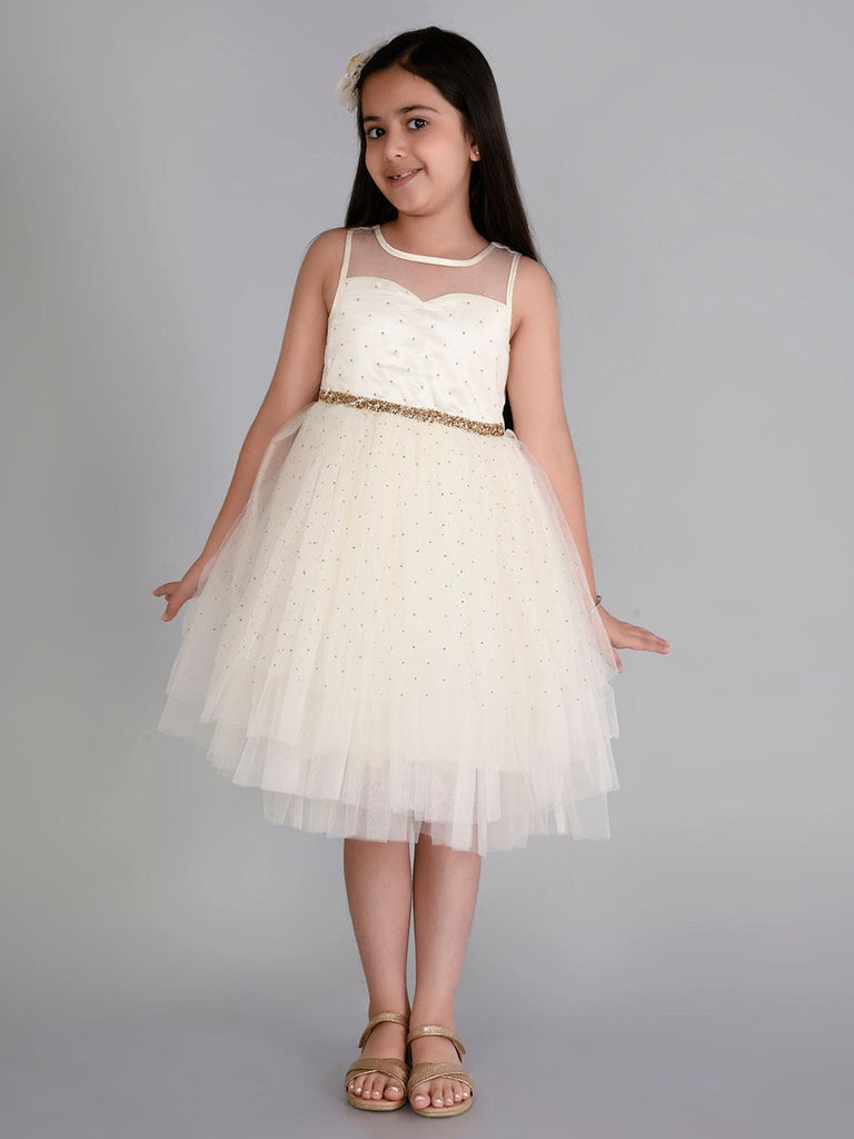 Girls Embellished Ombre Tiered Party Dress