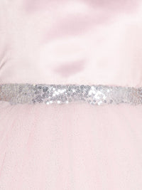 Girls Sateen Tiered Tulle High-Low Hem Party dress Party Dresses   