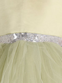 Girls Sateen Tiered Tulle High-Low Hem Party dress Party Dresses   