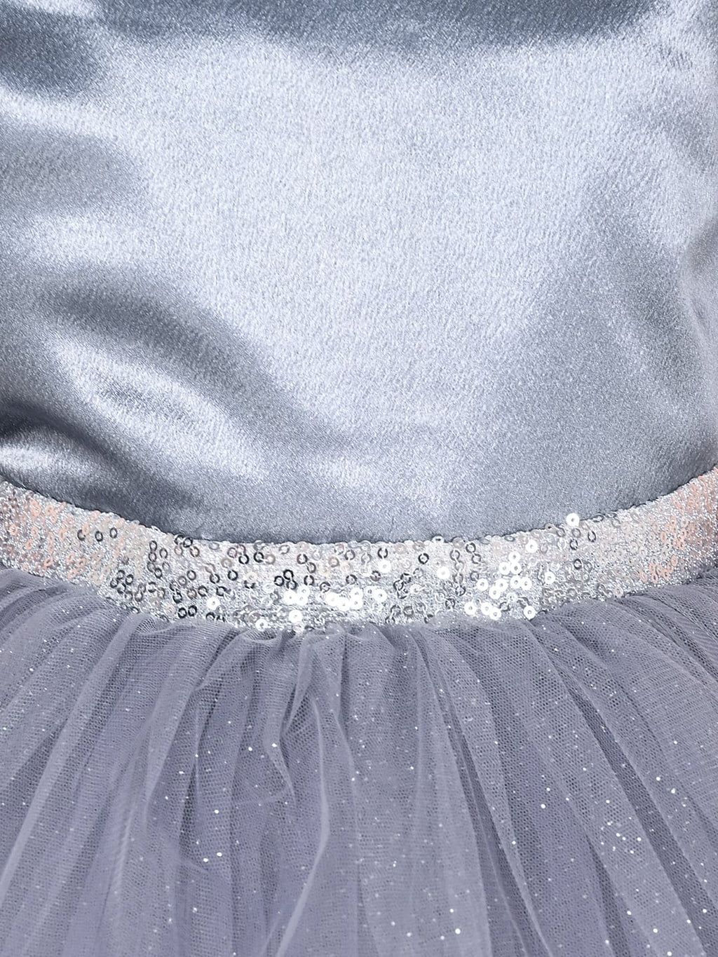 Girls Sateen Tiered Tulle High-Low Hem Party dress Party Dresses   