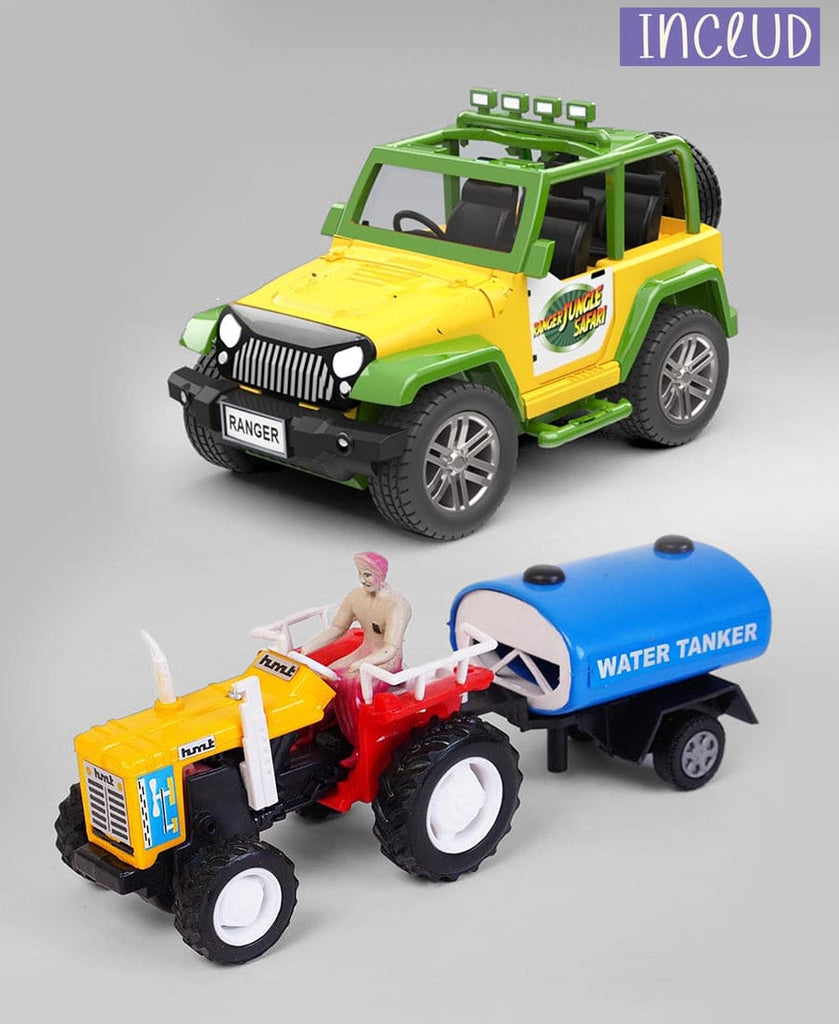 Ranger Jungle Safari Jeep & Tractor With Tanker (Pack Of 2 Games)