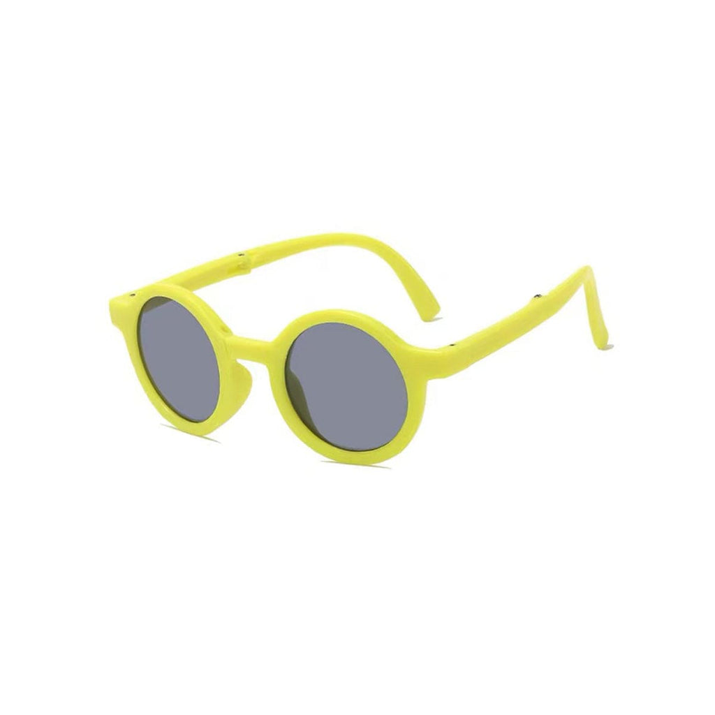 Girls Yellow Foldable Round Glasses Accessories yellow Onesize 