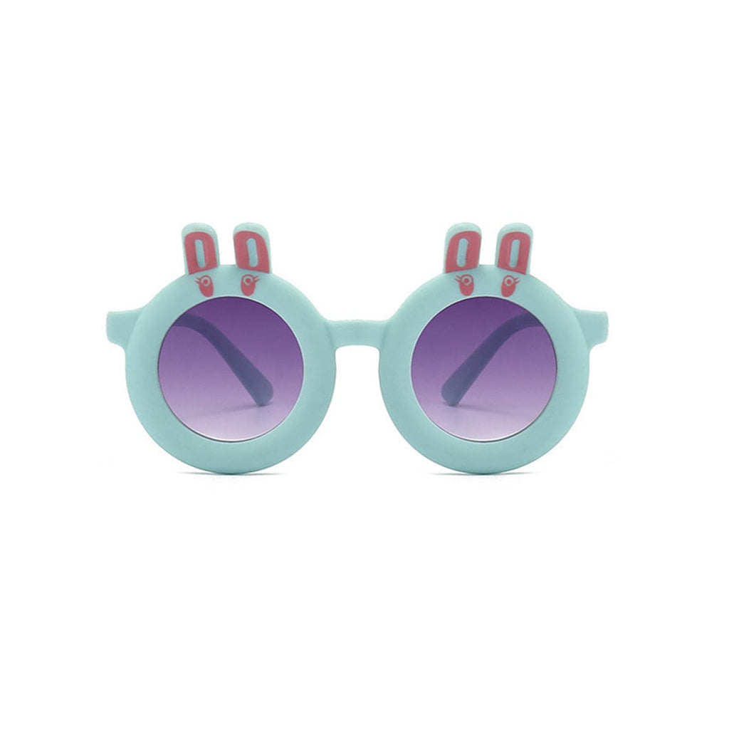 Girls Blue Round Bird Ear Sun Glasses Accessories   