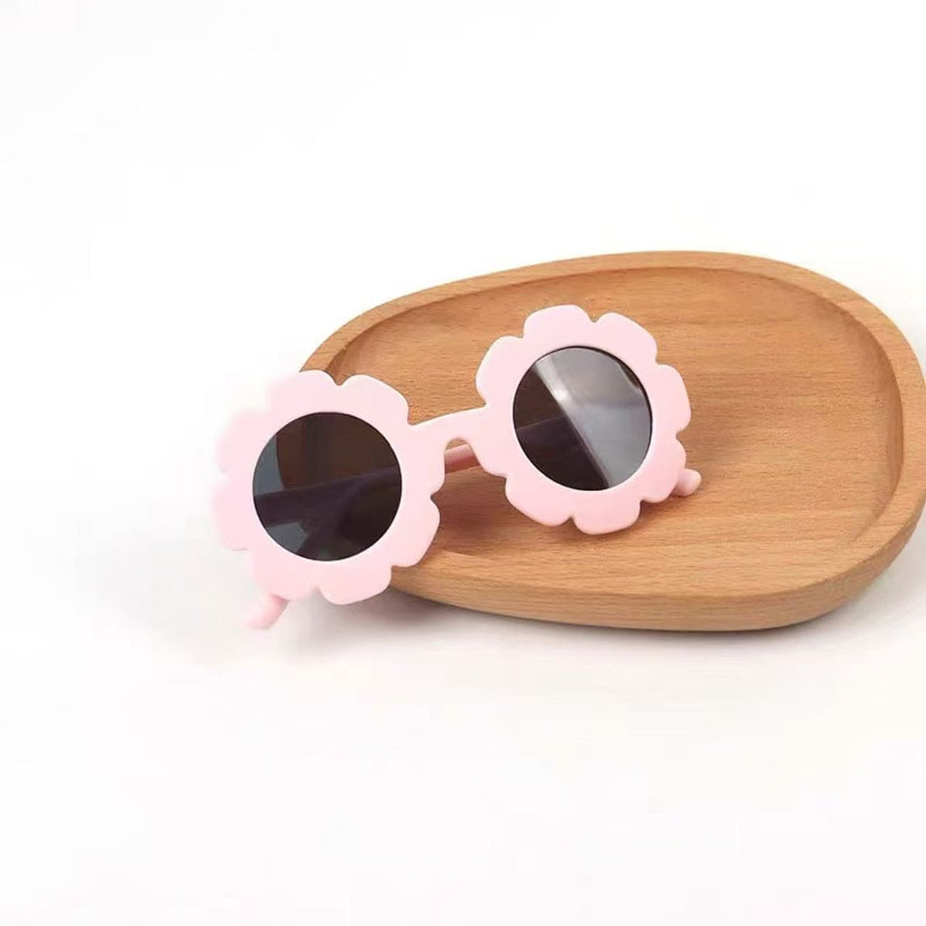 Girls Pink Round Shape Sun Glasses Accessories Pink Onesize 