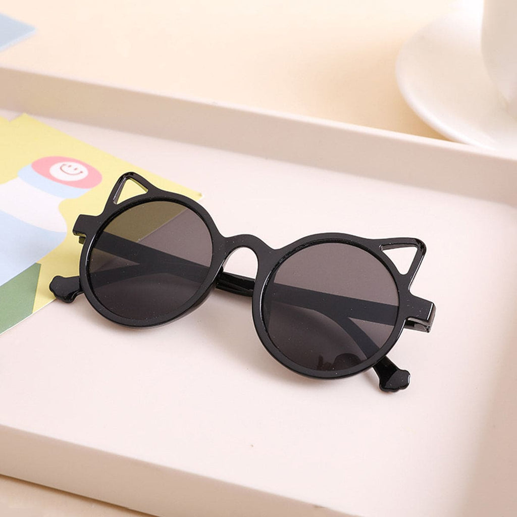 Girls Black Round Sunglasses Accessories black Onesize 