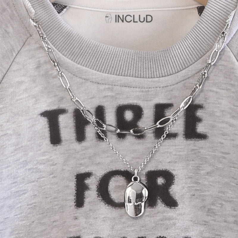 Boys Light Grey Typography Sweatshirt With Denim Pants 2 pc. Sets