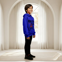 Boys Royal Blue Monster Truck Graphics Hoodies Sweatshirt Sweatshirts & Hoodies