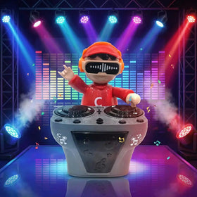 Kids Red DJ Robot Interactive Toy with LED Lights & Sensors Trending Accessories
