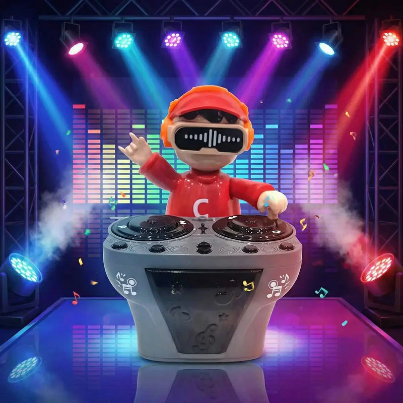 Kids Red DJ Robot Interactive Toy with LED Lights & Sensors Trending Accessories