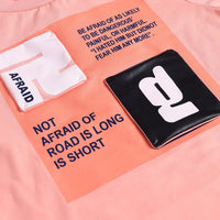 Boys Peach Typographic Printed Short Sleeve T-Shirt With Elasticated Shorts Sets 2 pc. Sets