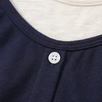 Girls Navy Blue Cami Top With Pants & T-Shirt Sets Sets