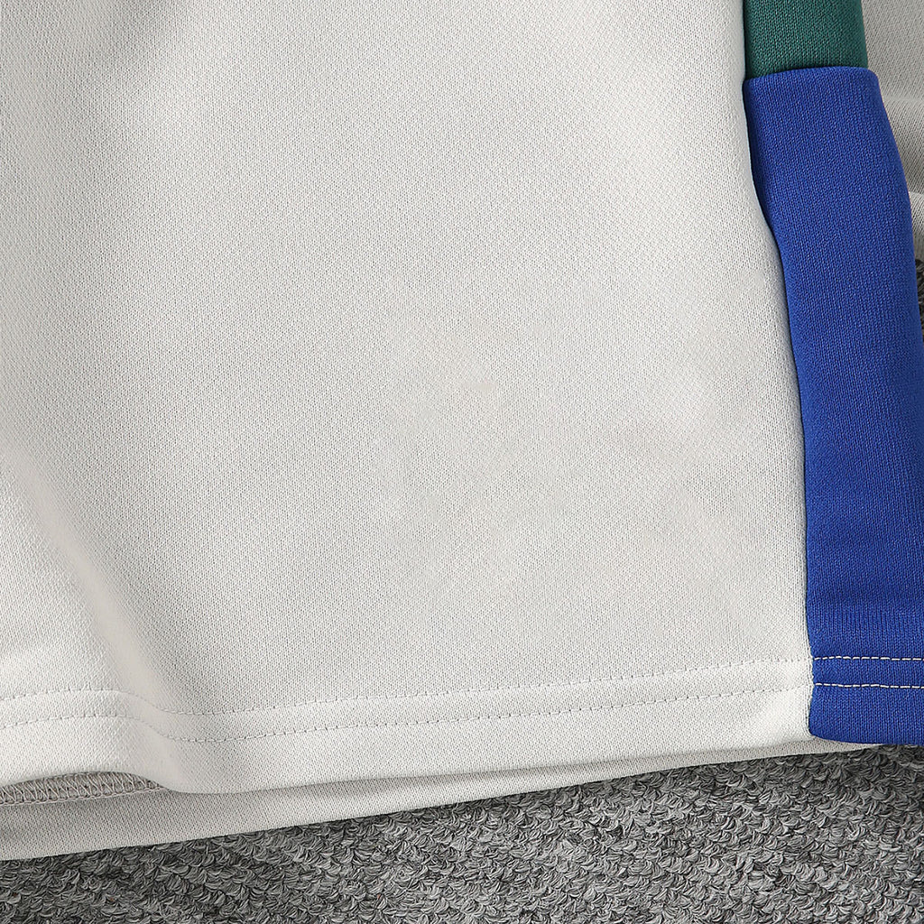 Boys Multicolor Color-blocked Raglan Sleeves T-Shirt With Shorts Set 2 pc. Sets