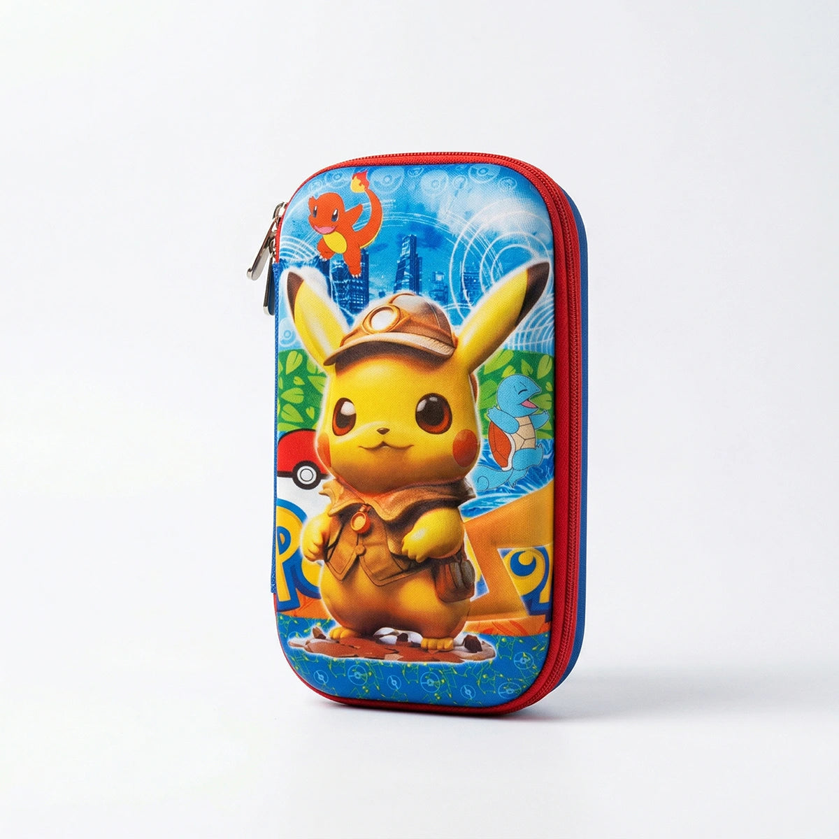 Boys Blue Pikachu Hard-Shell Pencil Box Trending Accessories Red Onesize