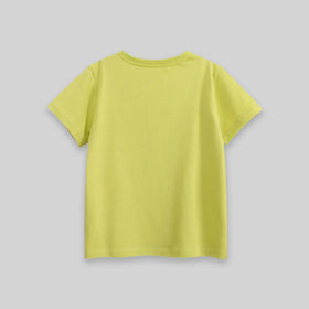 Boys Lime Green Animal Print Short Sleeve T-Shirt Tshirts
