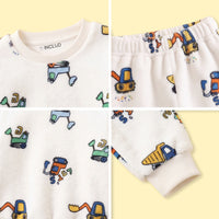 Boys White Graphic Sweatshirt & Pants Sets 2 pc. Sets