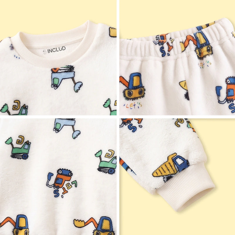 Boys White Graphic Sweatshirt & Pants Sets 2 pc. Sets