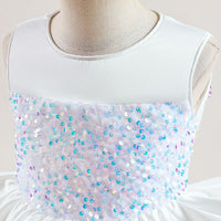 Girls Sequins Embellished Fit & Flare Party Wear Dress Party Dresses   
