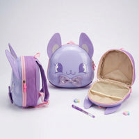 Girls Purple Cartoon Character Shaped School Backpack Trending Accessories
