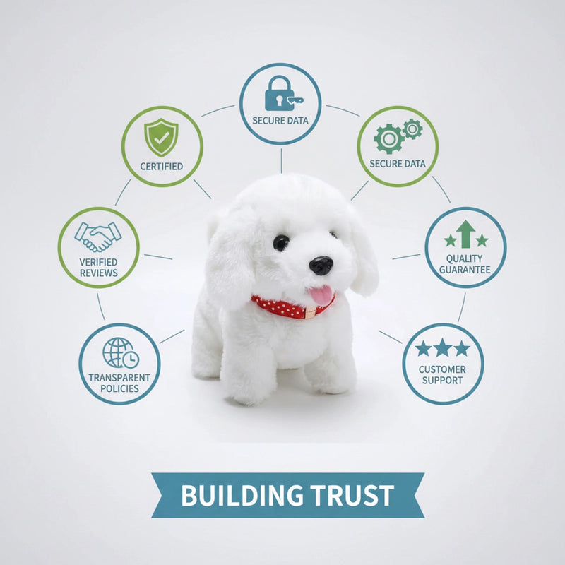 Walking & Barking Dog Soft Toy for Kids -Battery Operated Cute Puppy Toy with Sound, Running Action & Interactive Pet Dog Trending Accessories