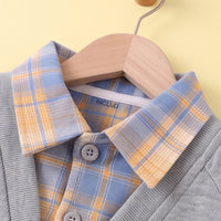 Boys Grey Bear Applique Raglan Sleeve Cardigan Sweaters & Cardigans