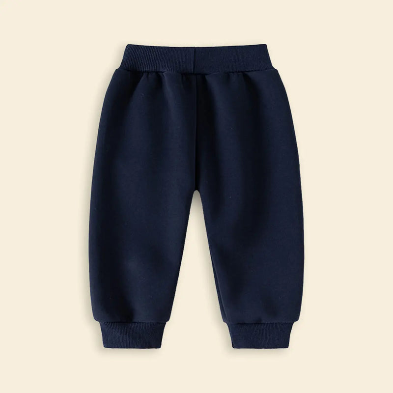 Boys Navy Blue Polo Sweatshirt With Jogger Sets Sets