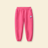 Girls Elasticated Knitted Joggers Trackpants & Joggers Red 1-2 Y 
