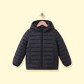 Boys Black Hooded Quilted Puffer Jacket Coats & Jackets Black 2-3 Y