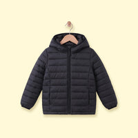 Boys Black Hooded Quilted Puffer Jacket Coats & Jackets Black 2-3 Y