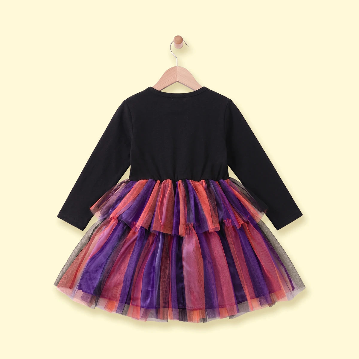 Girls Black Typography Print Fit & Flare Dress Casual Dresses