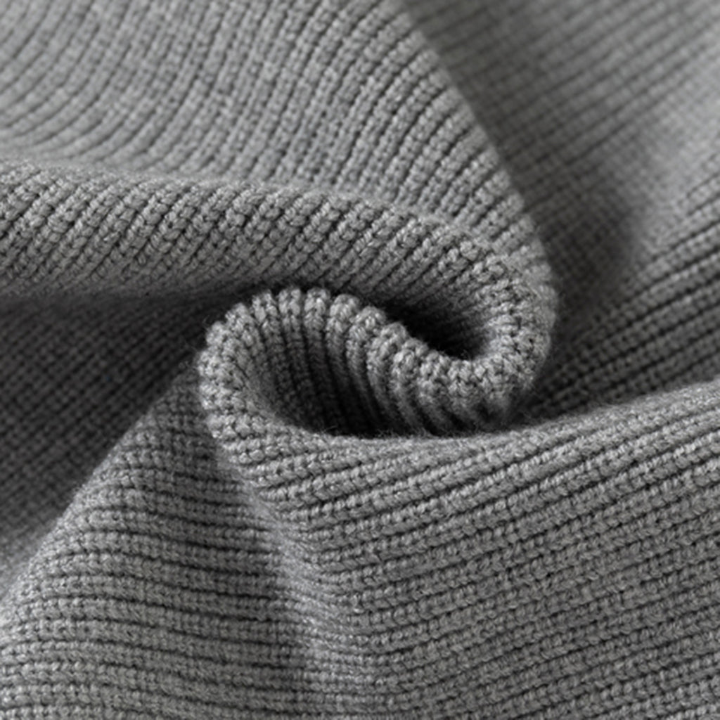 Boys Grey Self-Design Polo Sweater Sweaters & Cardigans
