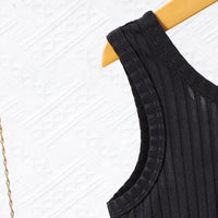Girls Black Sleeveless Balloon Dress Casual Dresses