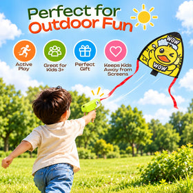 Kite Launcher Toys for Kids with Catapult Gun - Ages 3 Years Plus Trending Accessories