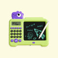 2-in-1 Dinosaur Calculator & LCD Writing Tablet - Math Learning & Drawing Board with Stylus, Green Trending Accessories Green Onesize
