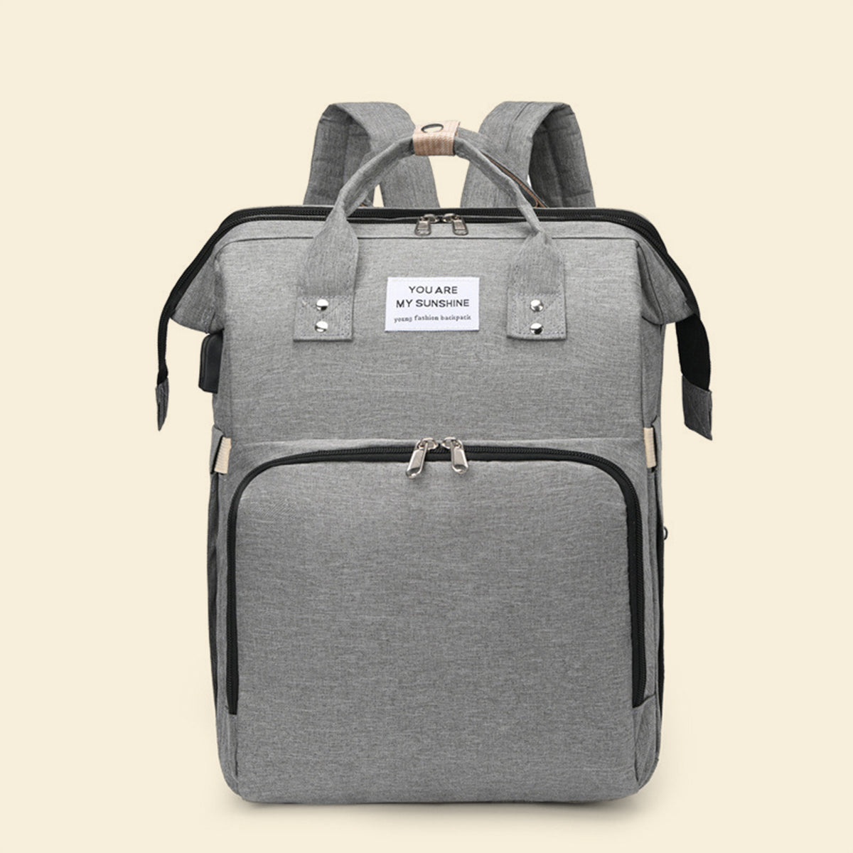 Kids Grey Lightweight Diaper Backpack Trending Accessories Grey Onesize
