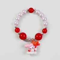 Pack Of 4 Girls Multicolour Bunny And Bear Motif Beaded Bracelet Sets Bracelet