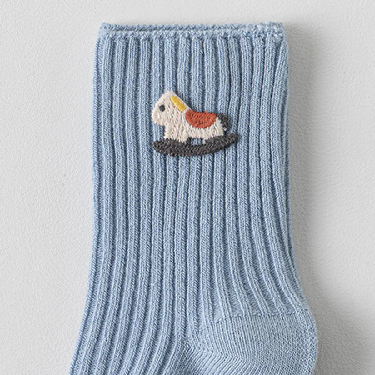 Pack of 6 Boys Multicolour Embroidery Applique Ankle Length Socks Socks