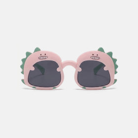 Unisex Light Pink Dinosaur Shaped Sunglasses Sunglasses
