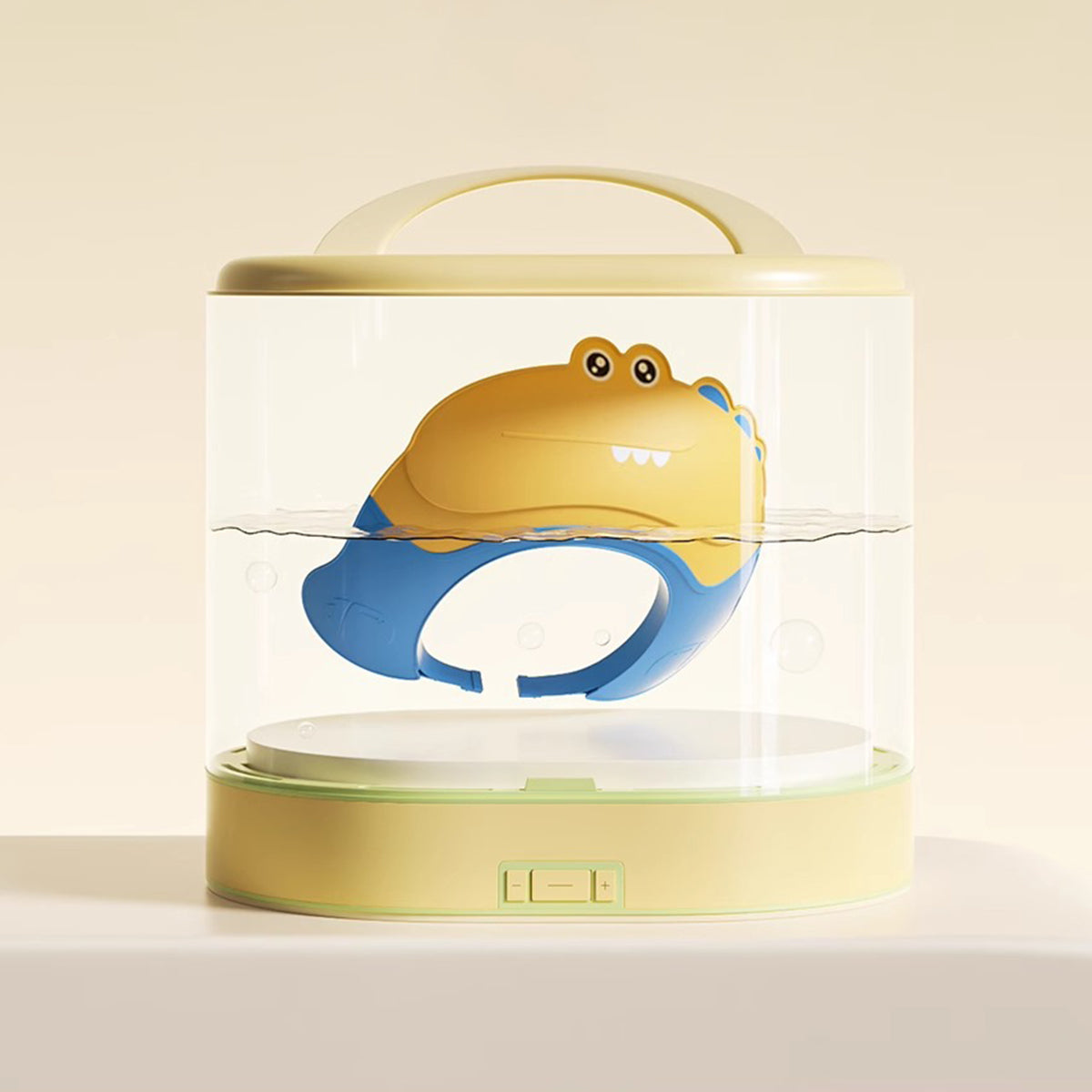 Baby Yellow Dinosaur Shower Cap with Water Guard Trending Accessories