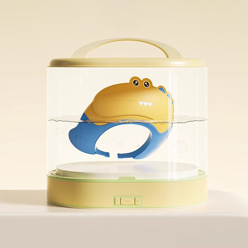 Baby Yellow Dinosaur Shower Cap with Water Guard Trending Accessories